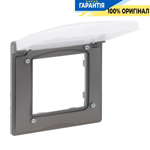Рамка 1-постовая IP44 Legrand Niloe Step 863496, сталь