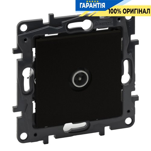 Розетка TV «звезда» Legrand Niloe Step 863574, черный