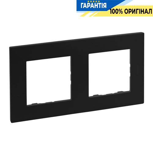 Рамка 2-постовая Legrand Niloe Step 863592, черный