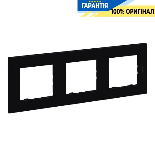 Рамка 3-постова Legrand Niloe Step 863593, чорний