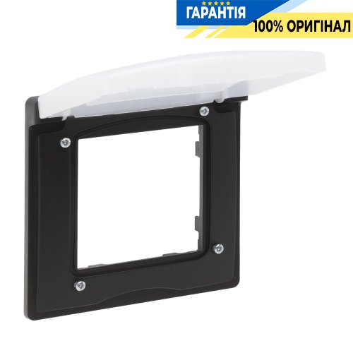 Рамка 1-постова IP44 Legrand Niloe Step 863596, чорний