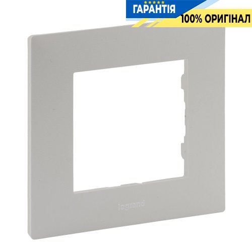 Рамка 1-постова Legrand Niloe Step 863691, перловий