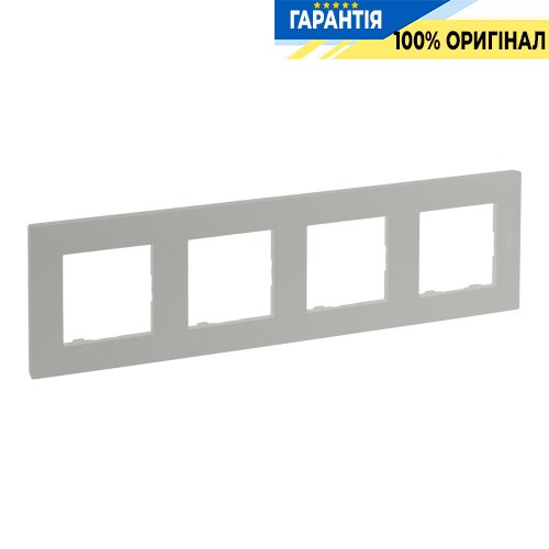 Рамка 4-постовая Legrand Niloe Step 863694, жемчужный