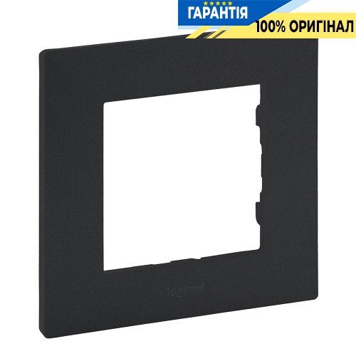 Рамка 1-постова Legrand Niloe Step 863791, антрацит