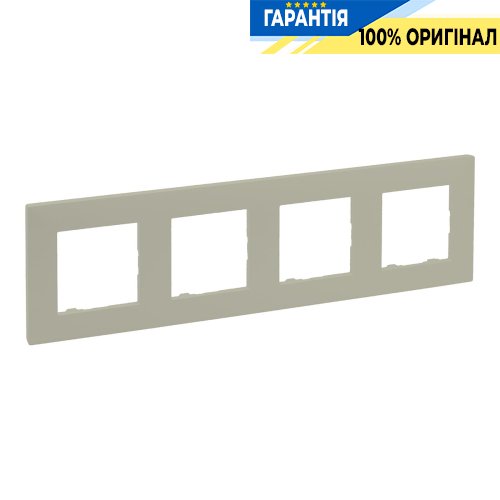 Рамка 4-постовая Legrand Niloe Step 864674, песок