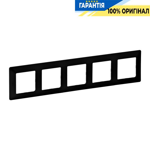 Рамка 5-а Valena Life Black 754255, чорний матовий
