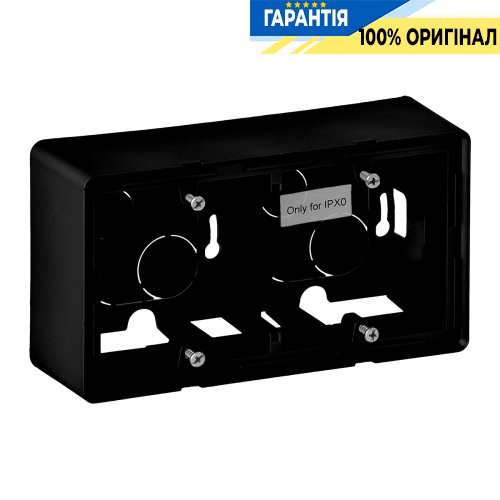Коробка накладного монтажа 2п. Legrand Valena Life Black 754067, черный матовый