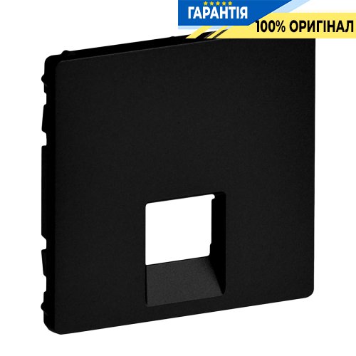 Лицевая панель розетки RJ11 Legrand Valena Life Black 756412, черный матовый