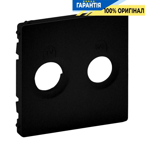 Лицевая панель розетки Tv-Sat Legrand Valena Life Black 756822, черный матовый