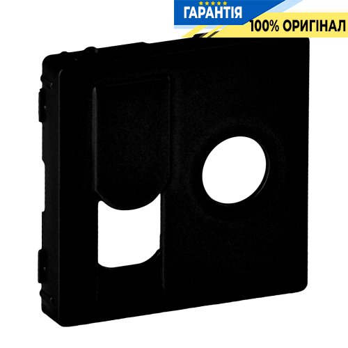 Лицевая панель розетки Tv+Rj Legrand Valena Life Black 756832, черный матовый