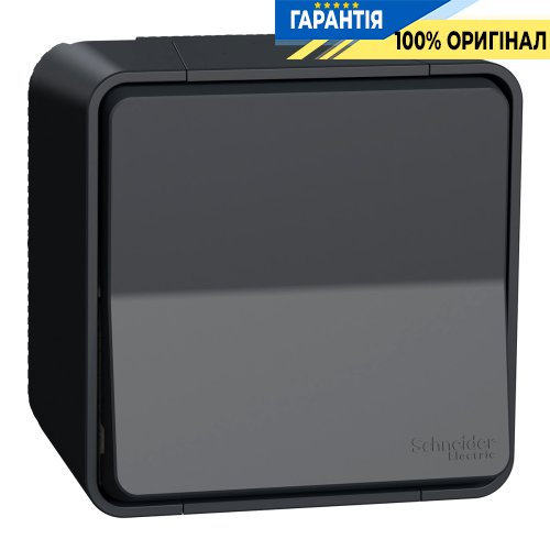 Переключатель перекрестный IP55, наружный монтаж, черный, Schneider Electric Mureva Styl MUR35023