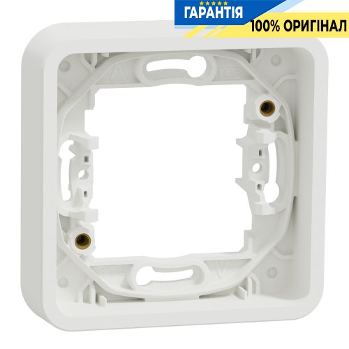 Рамка одноместная без винтов IP55, белая, Schneider Electric Mureva Styl MUR39107