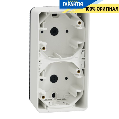 Двомісний бокс зовнішній монтаж IP55, білий, Schneider Electric Mureva Styl MUR39912