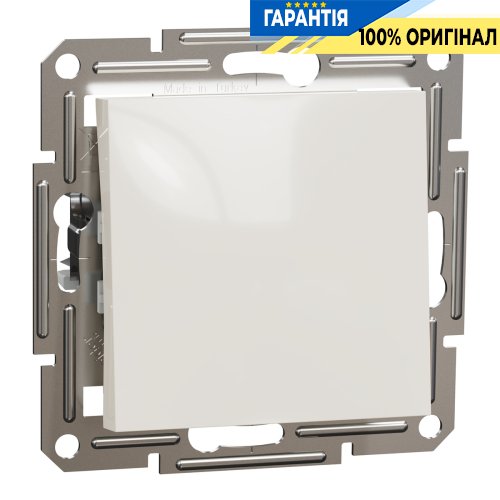 Перемикач 1-клавішний Schneider Electric Asfora EPH0470123, крем (без рамки)
