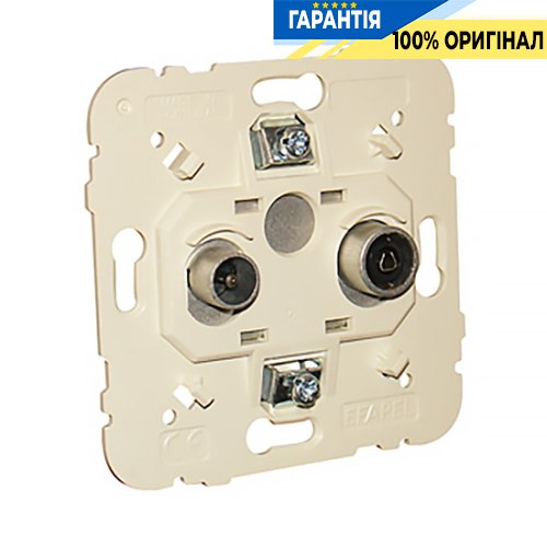 Механізм розетки телевізій. кінцевий R-TV, Efapel Logus 21554