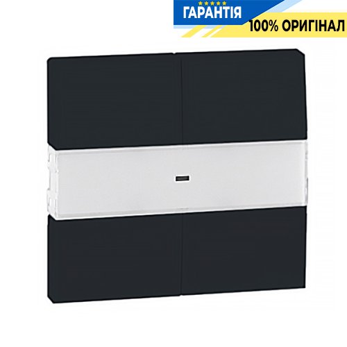 Клавиша выключателя 4-х кнопочная «Чёрная» Efapel Apolo 5000 50600 TPT