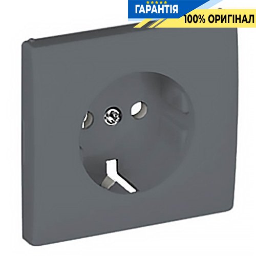 Центральная панель розетки 2P+Z, ШУКО «Графит» Efapel Apolo 5000 50631 TGR