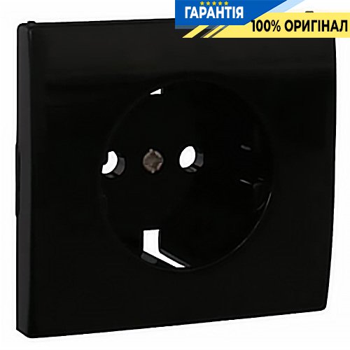 Центральна панель розетки 2P+Z, ШУКО «Чорний матовий» Efapel Apolo 5000 50631 TPM