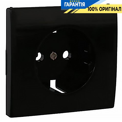 Центральна панель розетки 2P+Z, ШУКО «Чорний» Efapel Apolo 5000 50631 TPT