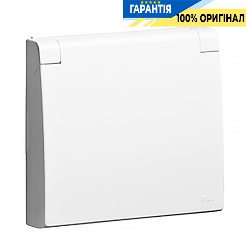 Центральна панель розетки з кришкою 2P+Z, ШУКО (IP44) «Білий» Efapel Apolo 5000 50634 TBR