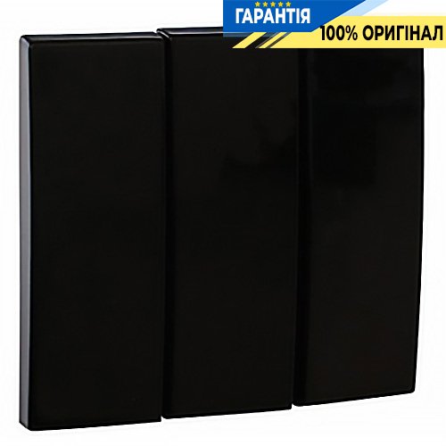 Клавиша выключателя 3 кл. «Чёрный матовый» Efapel Apolo 5000 50661 TPM