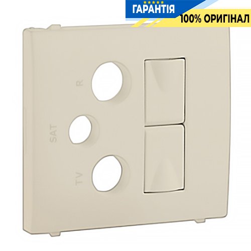 Центральна панель розетки мультимедійної R-TV-ST 2хRJ45 «Слонова кістка» Efapel Apolo 5000 50773 TMF