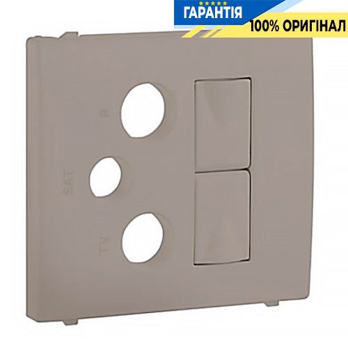 Центральная панель розетки мультимедийной R-TV-ST 2хRJ45 «Платина» Efapel Apolo 5000 50773 TPL