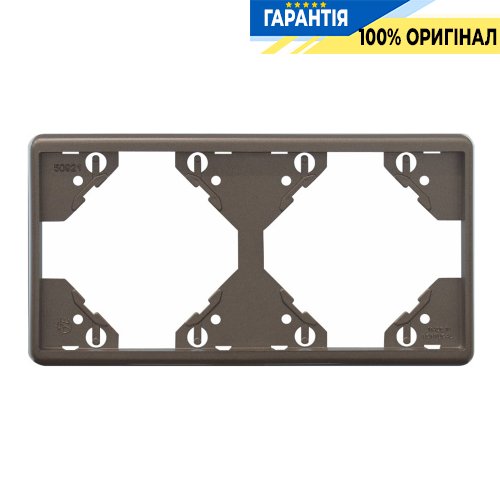 Рамка 2-місна горизонтальна «Графіт» Efapel Apolo 5000 50921 TGR