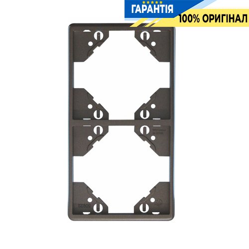 Рамка 2-місна вертикальна «Графіт» Efapel Apolo 5000 50922 TGR