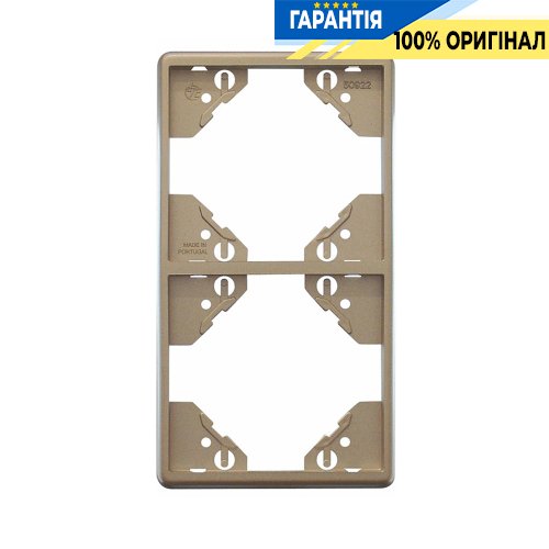 Рамка 2-мест. вертикальная «Платина» Efapel Apolo 5000 50922 TPL