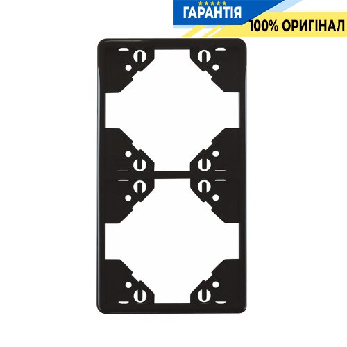 Рамка 2-місна вертикальна «Чорний матовий» Efapel Apolo 5000 50922 TPM