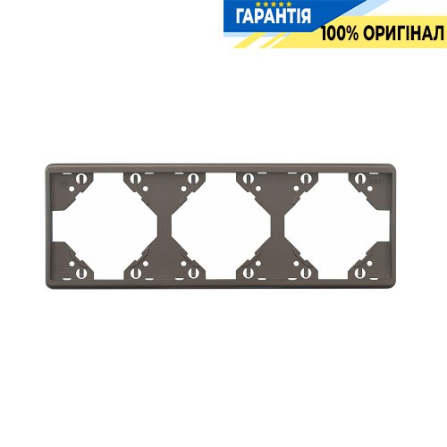 Рамка 3-мест. горизонтальная «Графит» Efapel Apolo 5000 50931 TGR