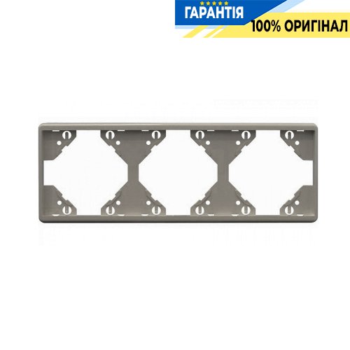 Рамка 3-місна горизонтальна «Срібло» Efapel Apolo 5000 50931 TPR