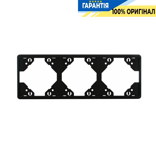 Рамка 3-місна горизонтальна «Чорний» Efapel Apolo 5000 50931 TPT