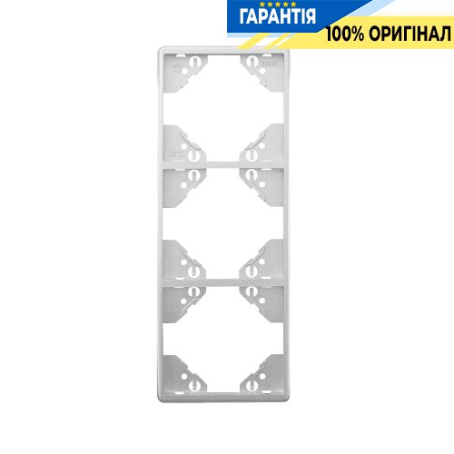 Рамка 3-мест. вертикальная «Белый матовый» Efapel Apolo 5000 50932 TBM