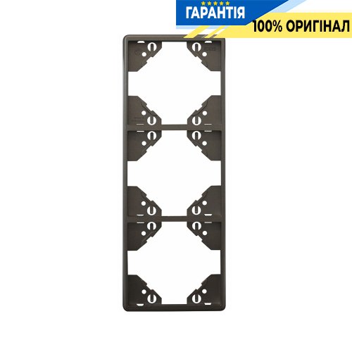 Рамка 3-місна вертикальна «Графіт» Efapel Apolo 5000 50932 TGR