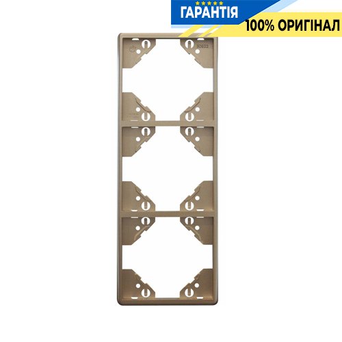 Рамка 3-місна вертикальна «Платина» Efapel Apolo 5000 50932 TPL