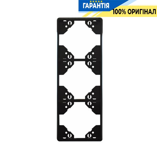 Рамка 3-мест. вертикальная «Чёрный матовый» Efapel Apolo 5000 50932 TPM