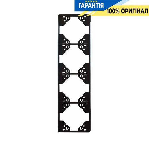 Рамка 4-мест. вертикальная «Чёрный матовый» Efapel Apolo 5000 50942 TPM