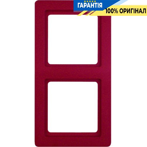 Рамка 2-кратна, червона, Berker Q.1 10126062