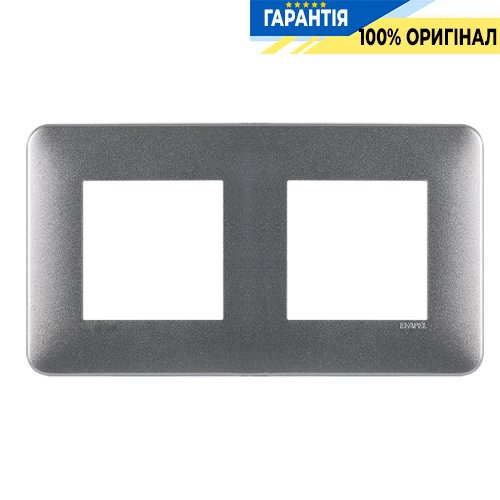 Рамка 2-а «Алюминий» Efapel Latina Aquarella 42920 TAL