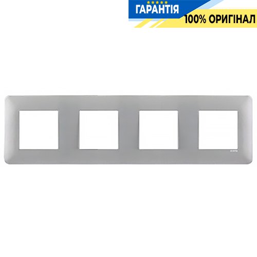 Рамка 4-а «Алюминий» Efapel Latina Aquarella 42940 TAL
