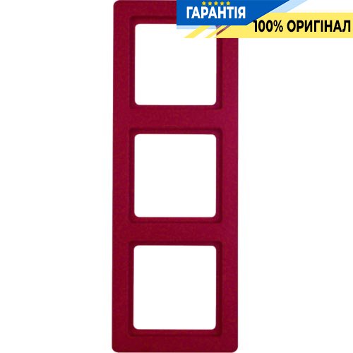 Рамка 3-кратна, червона, Berker Q.1 10136062