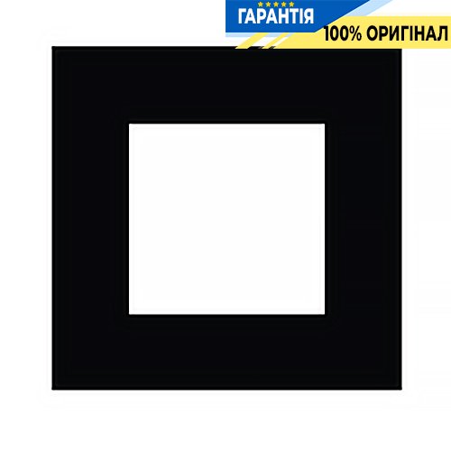 Рамка 1-местная квадрат «Чёрная матовая» Efapel Quadro 45 45910 TPM