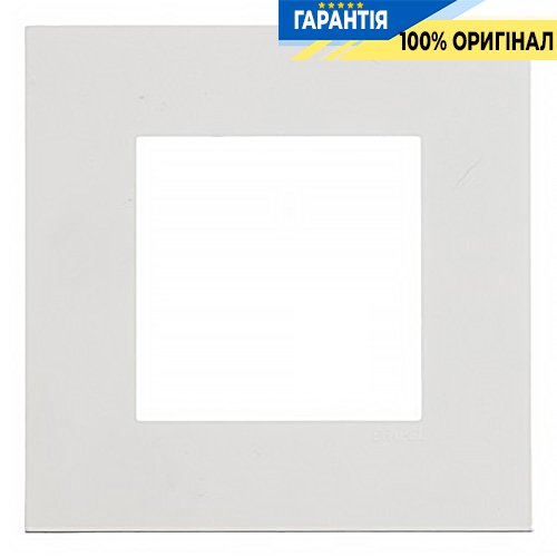 Рамка 1-местная квадрат «Белая матовая» Efapel Quadro 45 45910 TBM