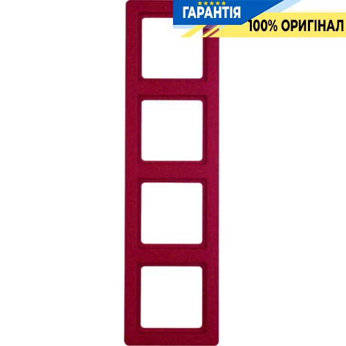 Рамка 4-кратная, красная, «Q.1» Berker 10146062