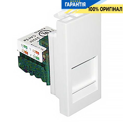 Механизм 1хRJ45 CAT.5E UTP CONNECT 1-мод. «Белый мат» Efapel 45975 SBM Quadro 45