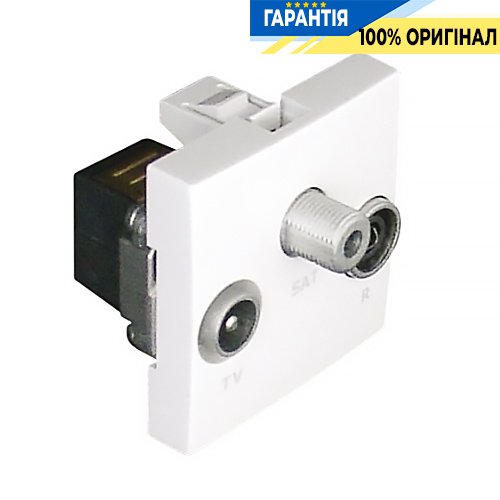 Механизм розетки R-TV-SAT звезда 2-мод. «Белый мат» Efapel 45543 SBM Quadro 45
