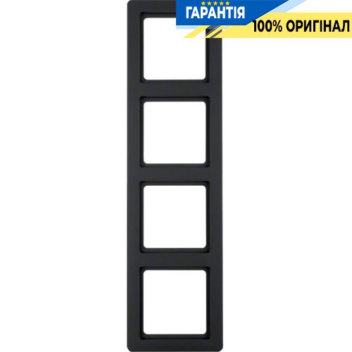 Рамка 4-кратна, антрацит, Berker Q.1 10146086