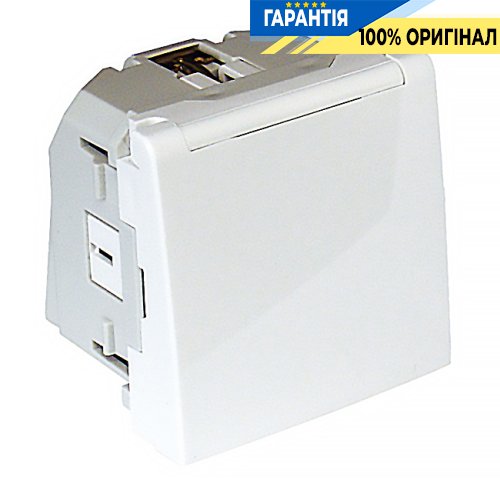 Механизм розетки с крышкой 2P+Z ШУКО 16А 250V 2-мод. «Белый» Efapel 45128 SBR Quadro 45